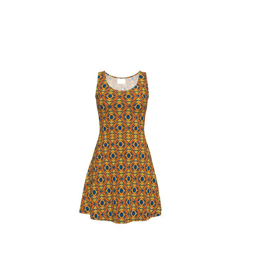 Art Deco Sereis, Eyelets Skater Dress