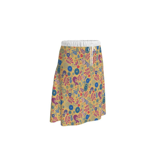 Drawstring Midi skirt