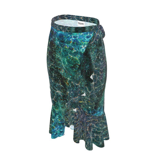 Mermaids Beware! Flouncy Flouncy midi skirt