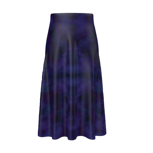 Purple Haze Midi Flowing Skirt