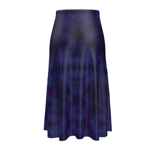 Purple Haze Midi Flowing Skirt