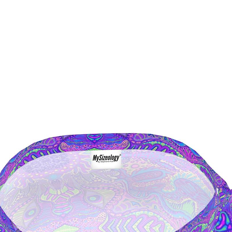 Fluttery wrap skirt with Ruffles, Purple Pathology