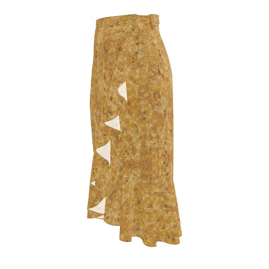 Golden Sands Flouncy Ruffled Skirt