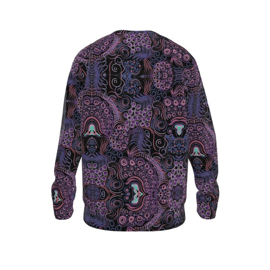 Poufs and Swirls Purple Sweatshirt