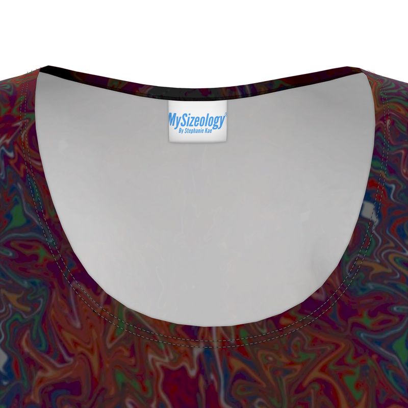 Color Electric Ladies T-shirt style dress