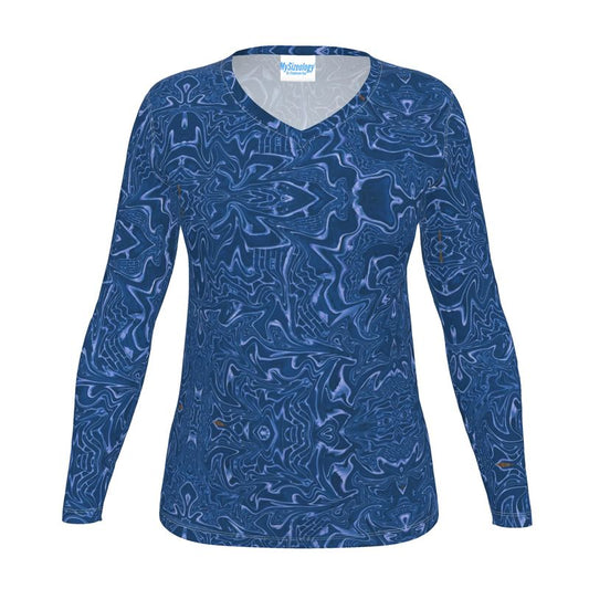 Blue Vibrations Long Sleeve Top