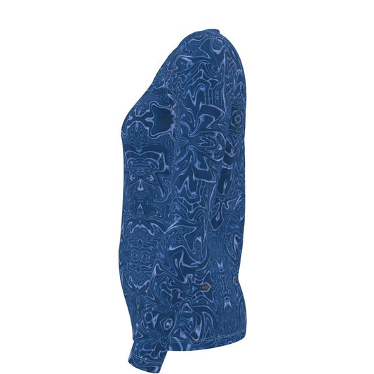 Blue Vibrations Long Sleeve Top