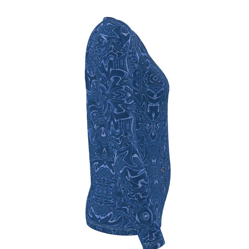 Blue Vibrations Long Sleeve Top