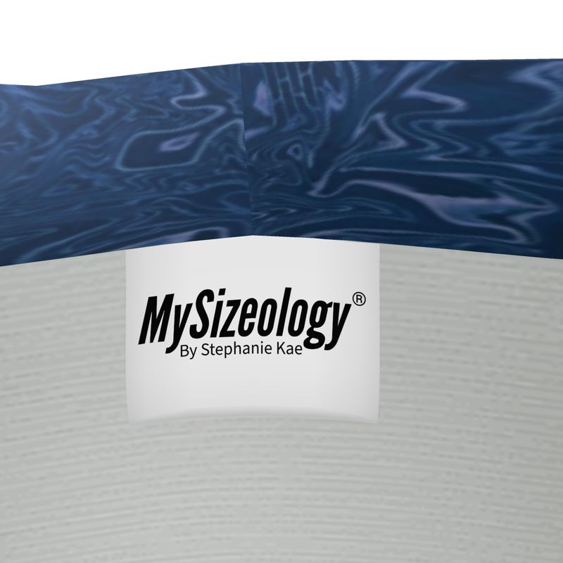 Blue electric waves wrap Blazer