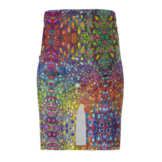 Radiant Rainbow Pencil skirt