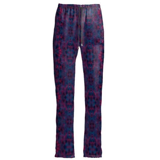 Tie dye design on trousers