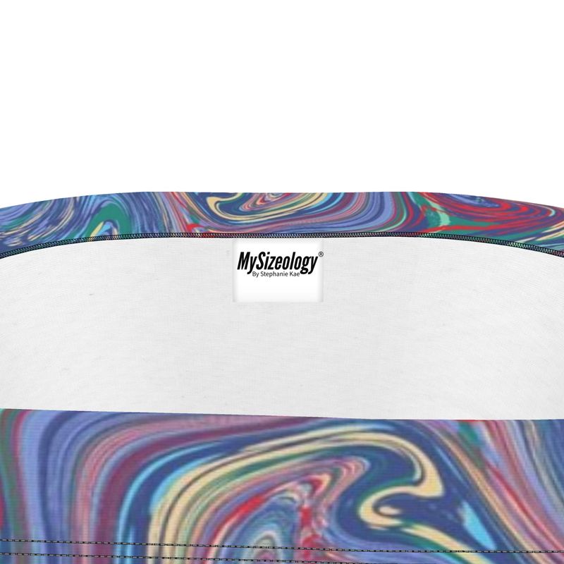 Raspberry swirl strapless