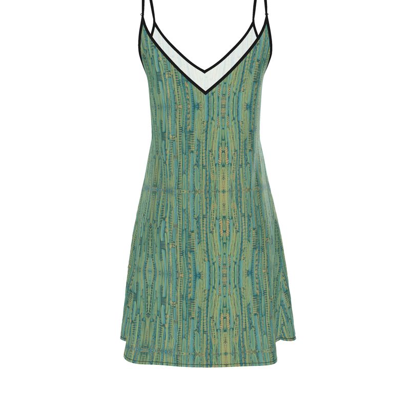 Bamboo Stripe Slip Dresss