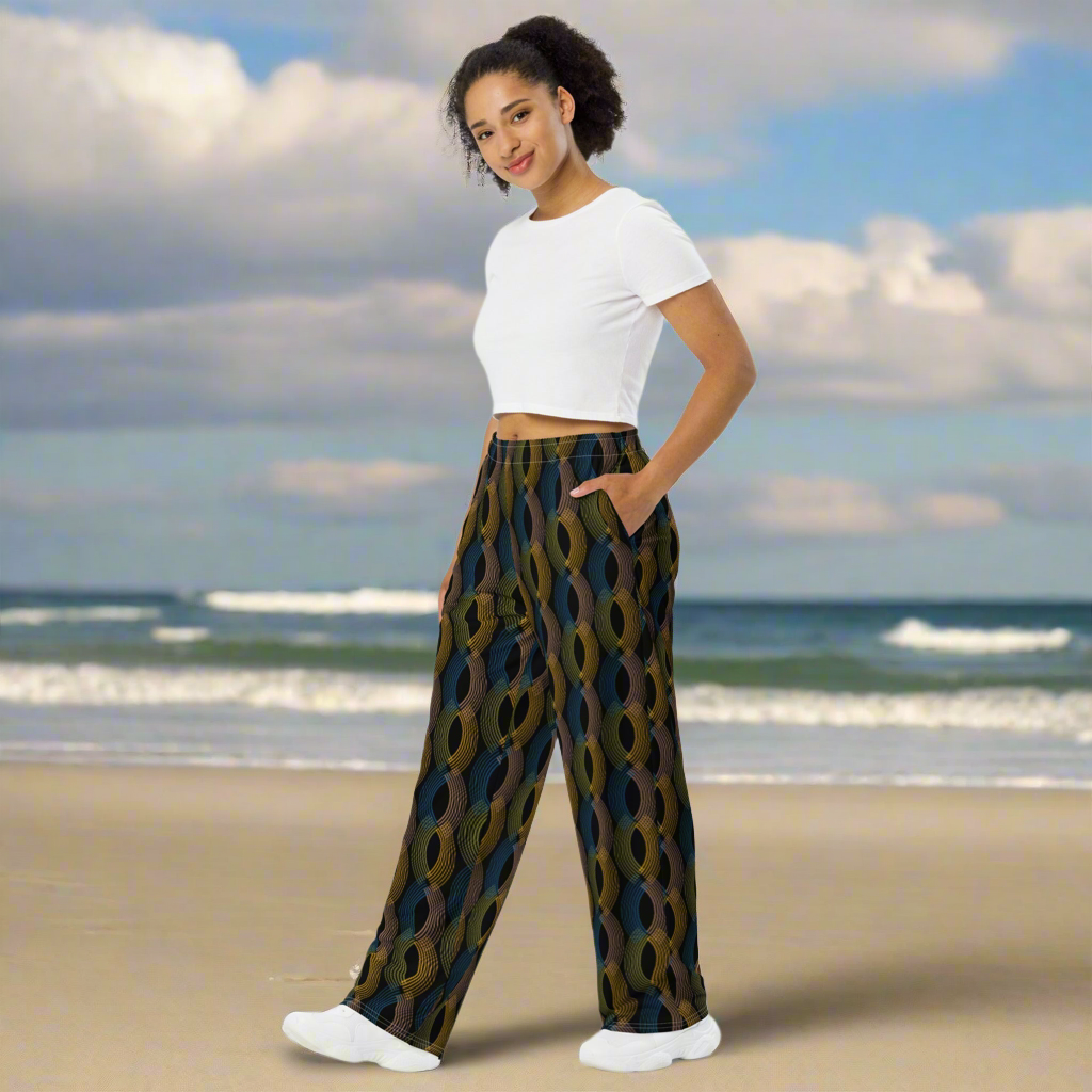 Arc Sereis- Black Arc wide-leg pants