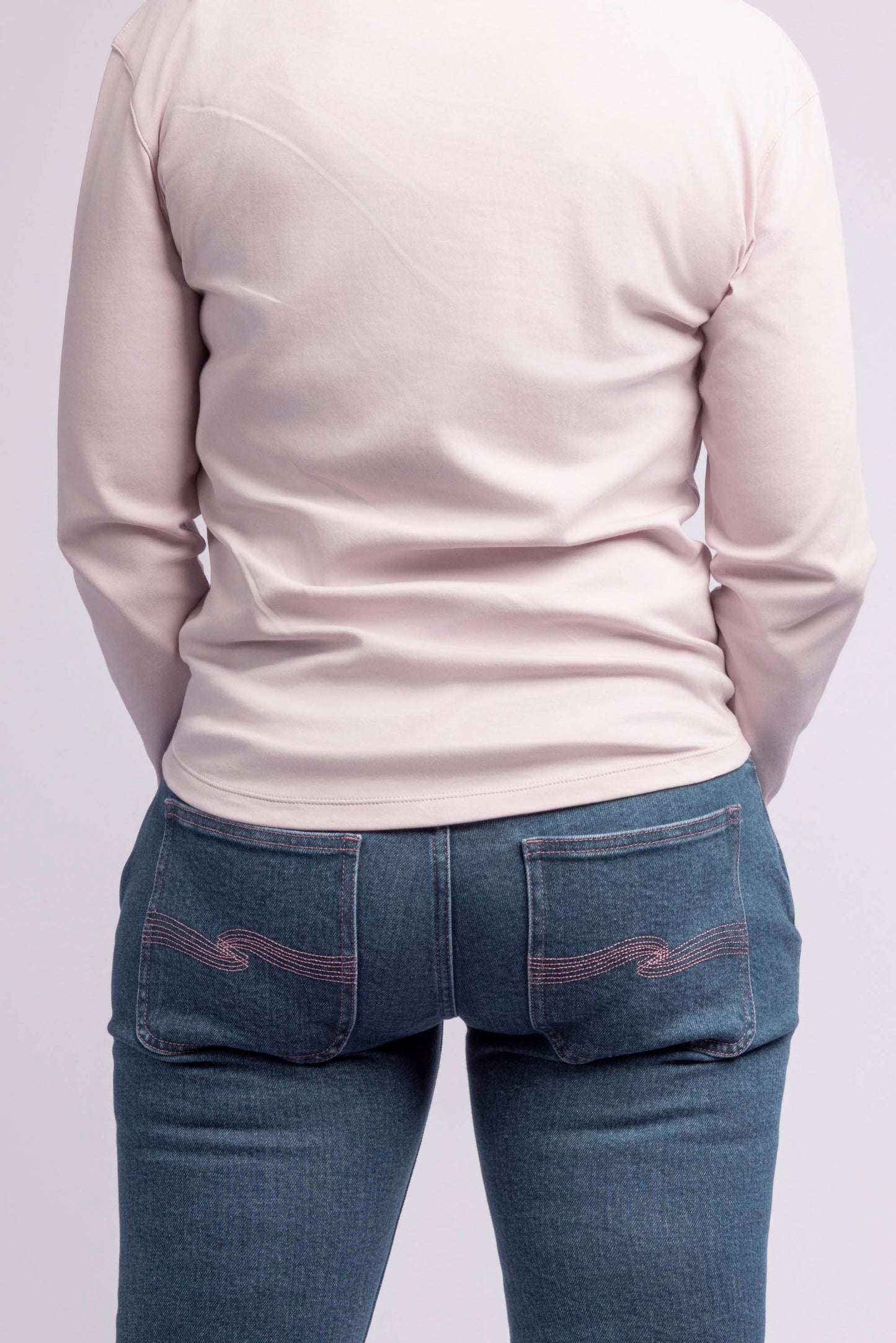 Turn down colarred T-shirt, Long Sleeve