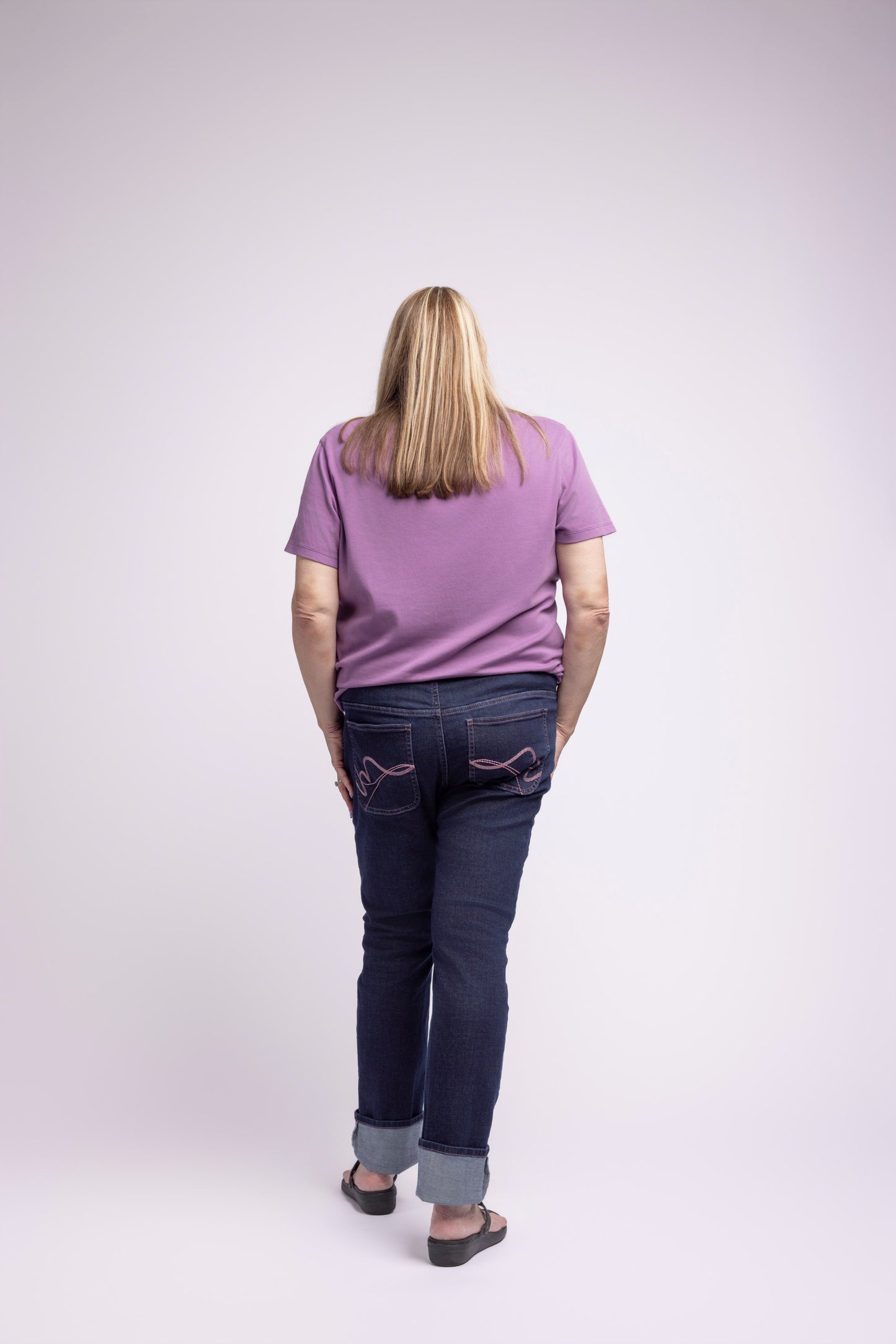 Corrina's Cuffed Wide Leg Made-to-Measure Jeans