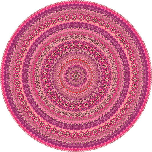 Pink Pocket full of Posies- Pink Mandala Series