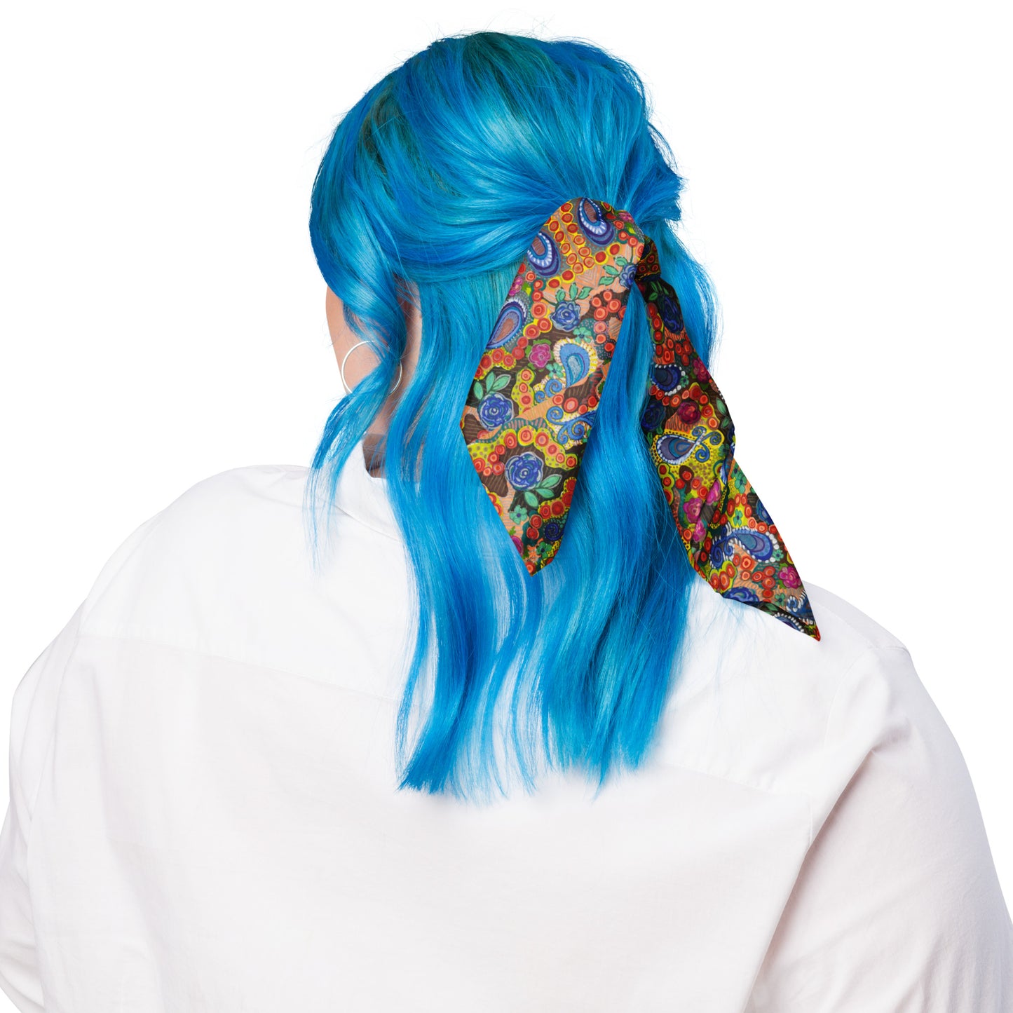 Pink Paisley Brigade bandana comes in 3 sizes for humans and animals