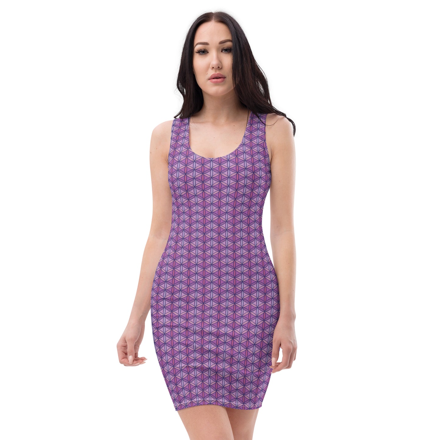 Pink Sacred Circle Bodycon dress
