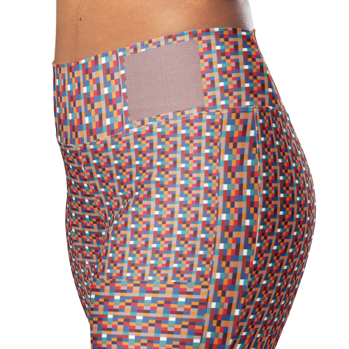 Pixel perfect red Flare leg yoga pants leggings