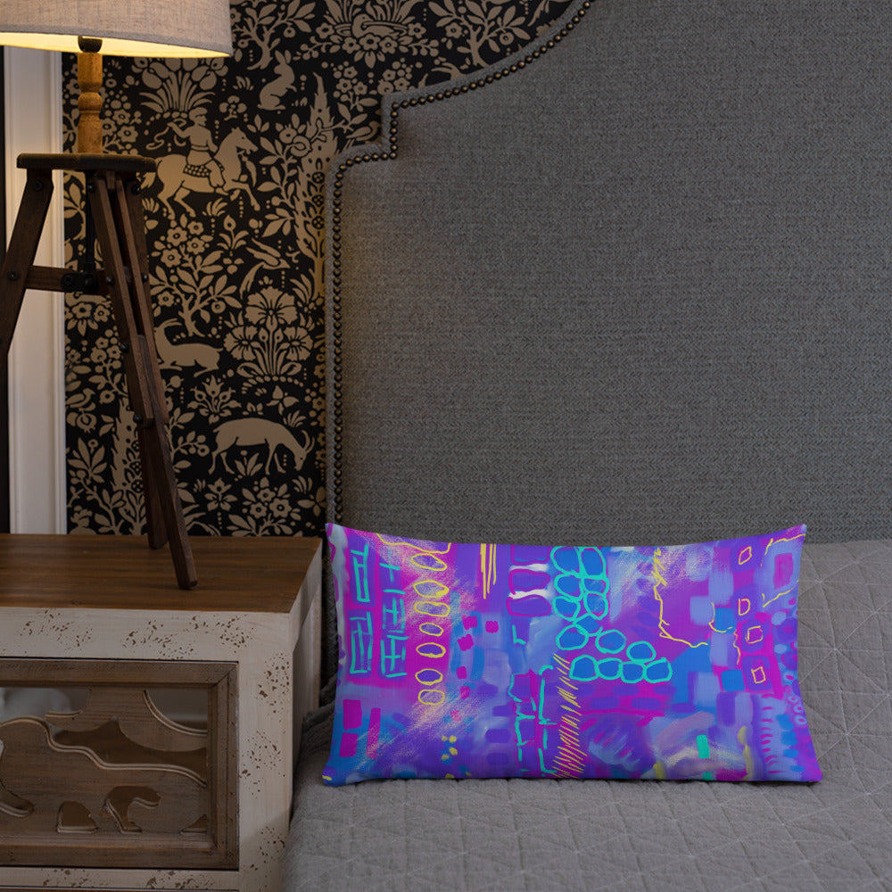 City Nightscape Premium Pillow