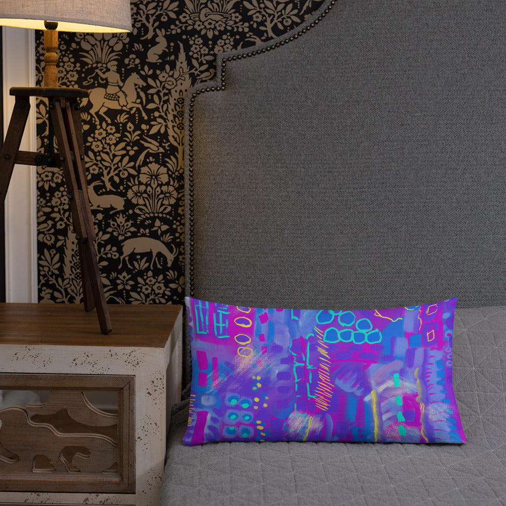 City Nightscape Premium Pillow