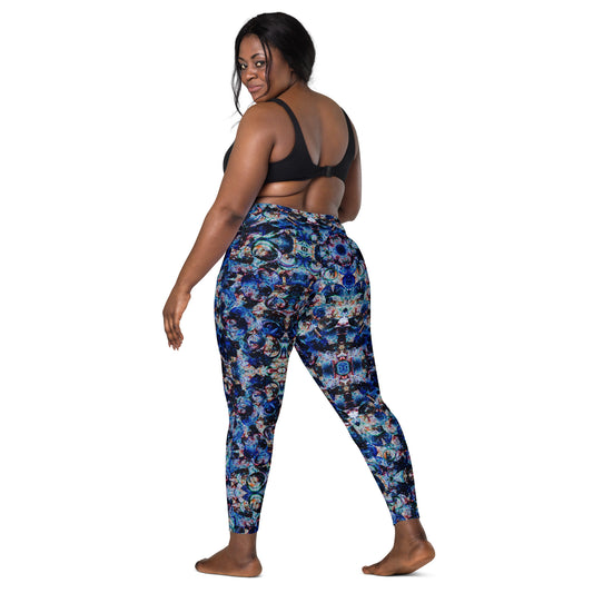 Sea Bubbles Crossover leggings with pockets