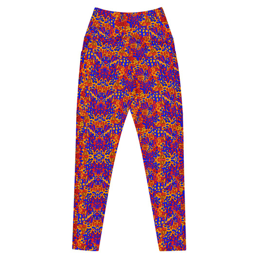 city confusion High Waisted Leggings with 2 pockets