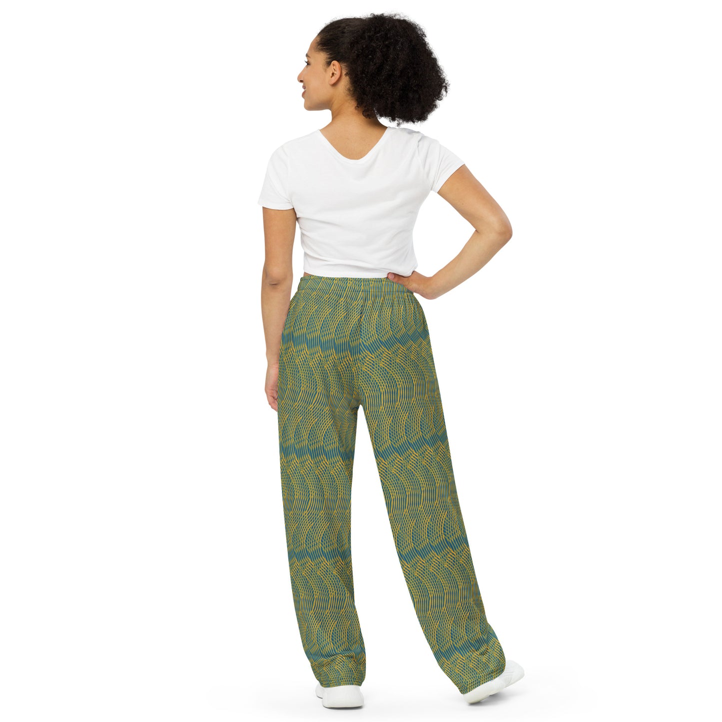 Comfy Cozy Graphic unisex wide-leg pants with huge pockets