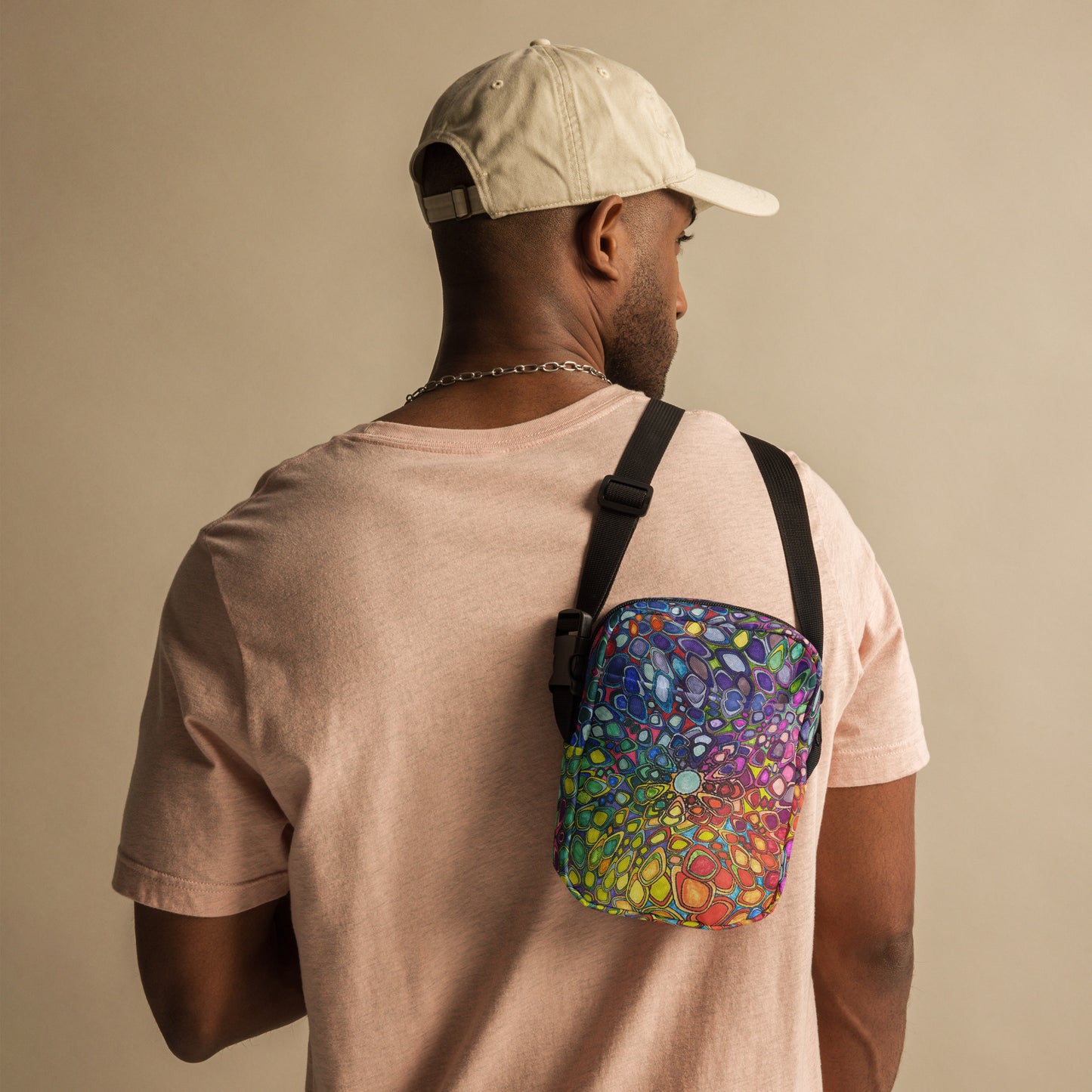 Unikitty Utility crossbody bag- White Rainbow Kaliedoscope