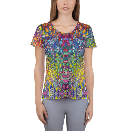 Radiant rotation Women's Athletic T-shirt