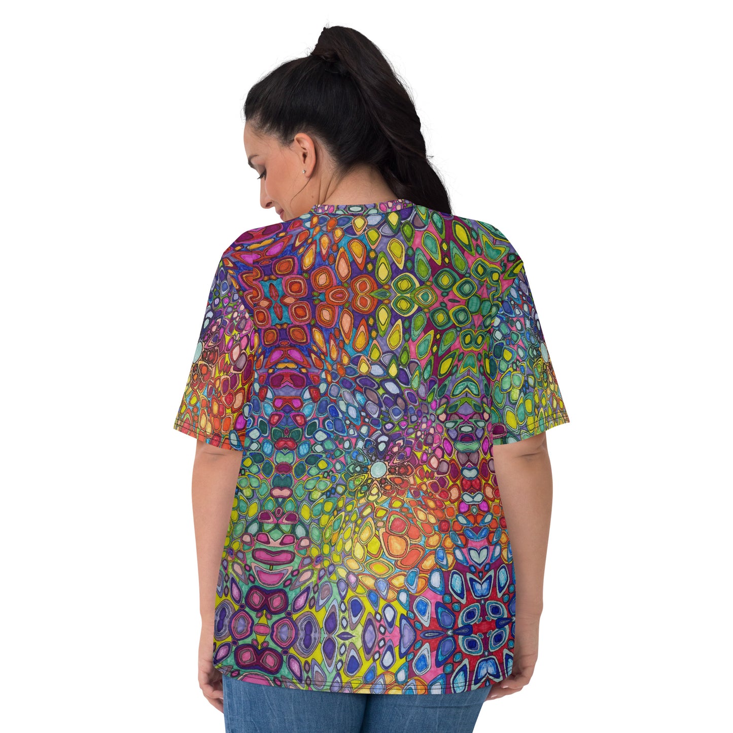 Women's T-shirt- Rainbow mandala