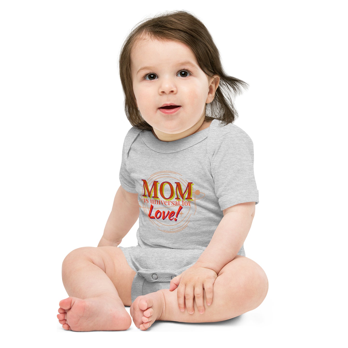 Mom universe languages Baby short sleeve one piece onsie