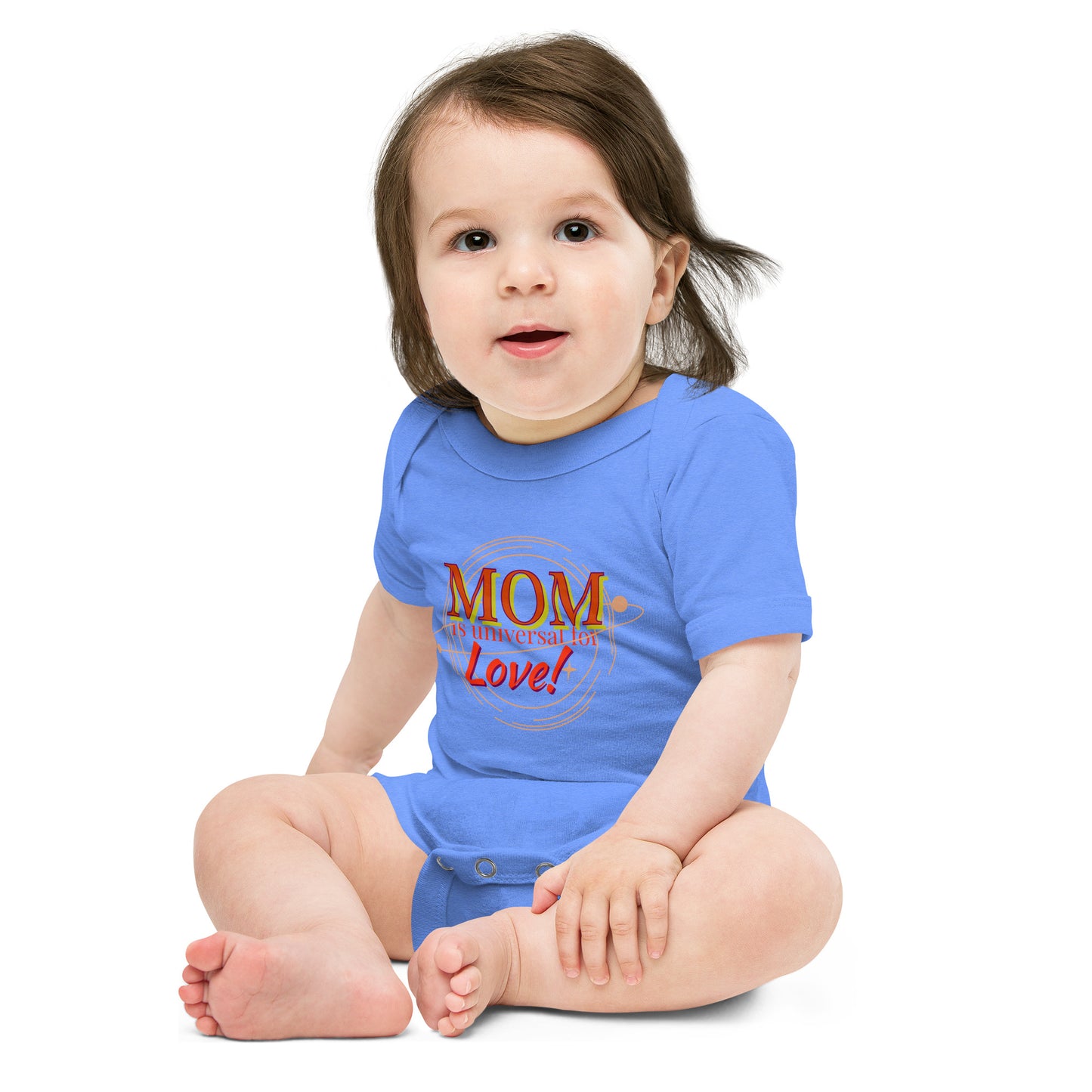 Mom universe languages Baby short sleeve one piece onsie