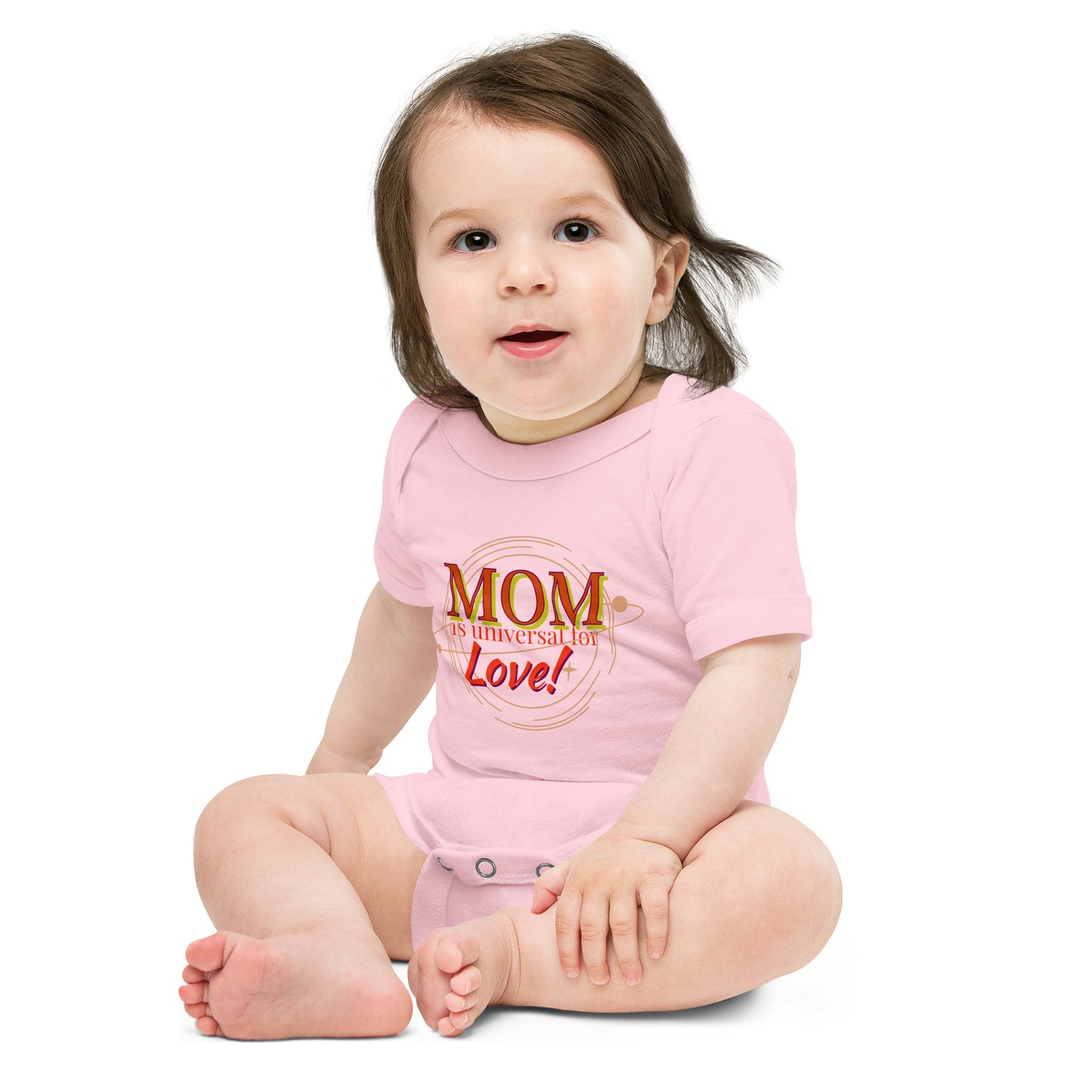 Mom universe languages Baby short sleeve one piece onsie