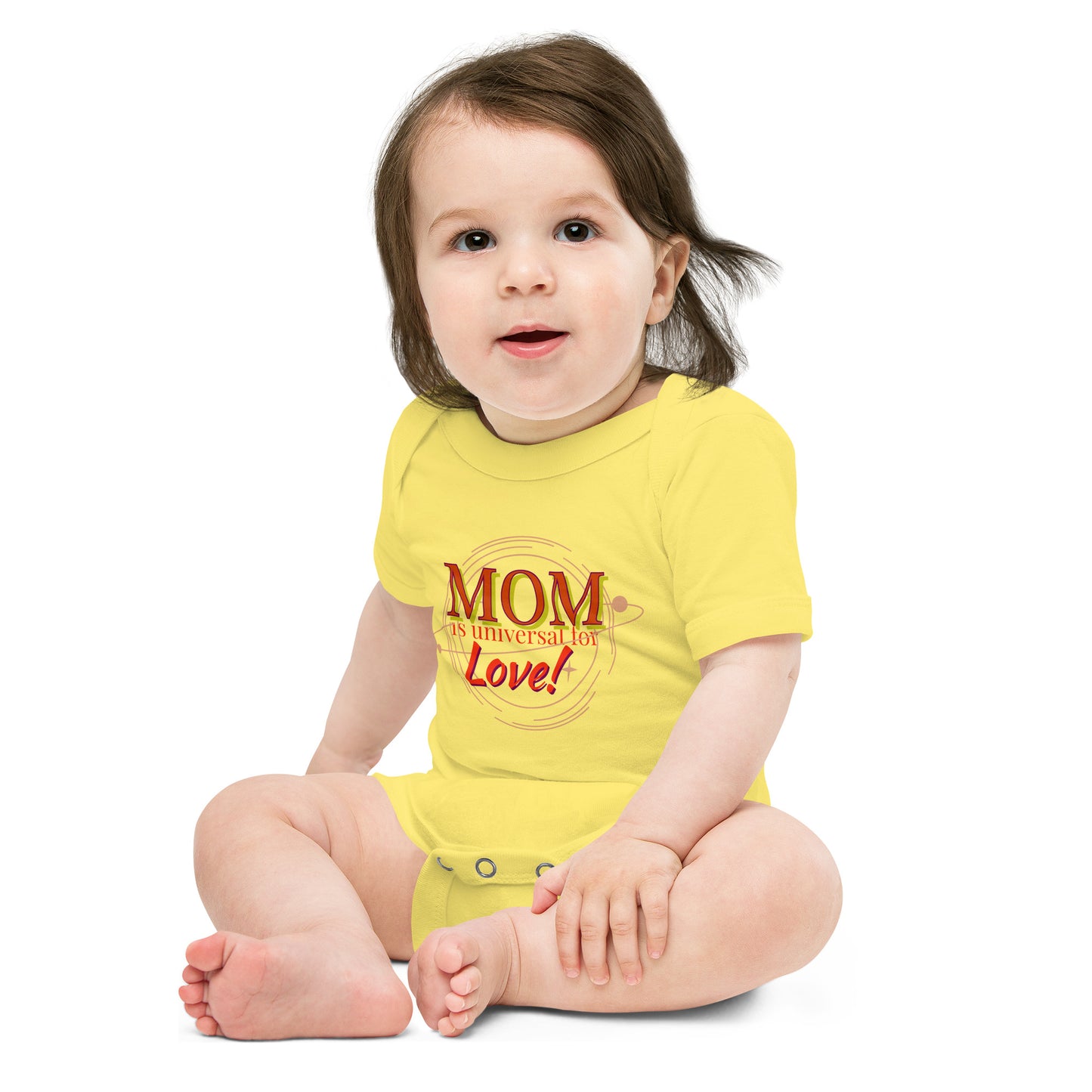 Mom universe languages Baby short sleeve one piece onsie