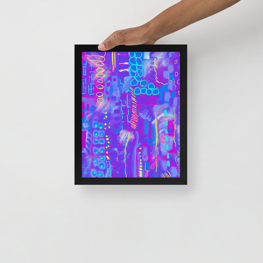City Nightscape Framed poster
