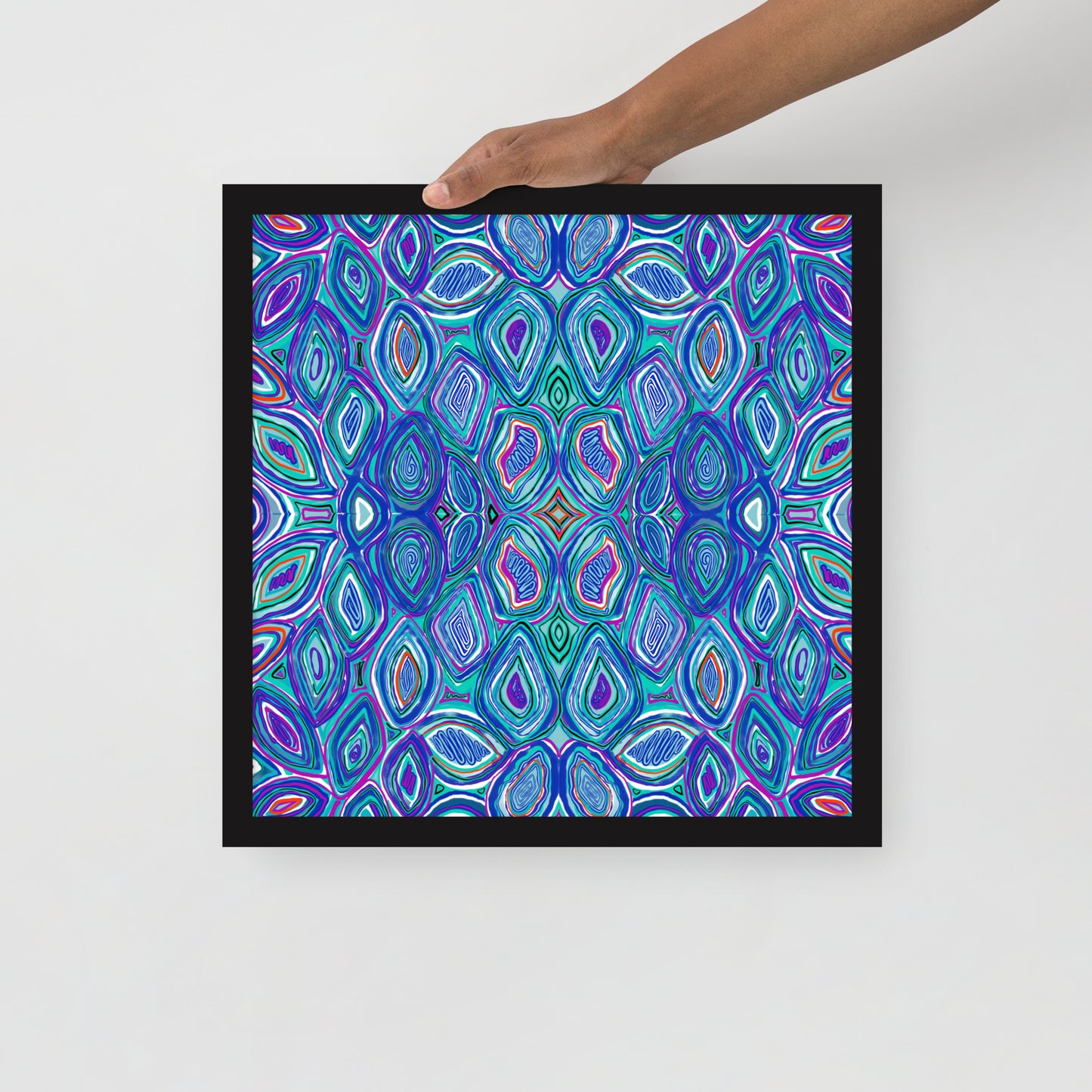 Rock Art Framed photo paper poster