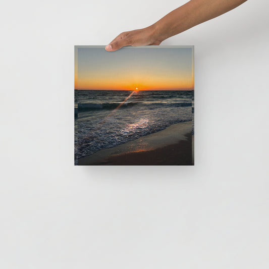 Sunset at Manasota Beach Thin canvas