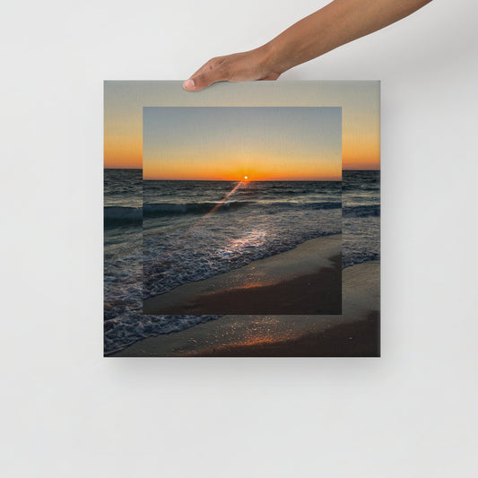Sunset at Manasota Beach Thin canvas