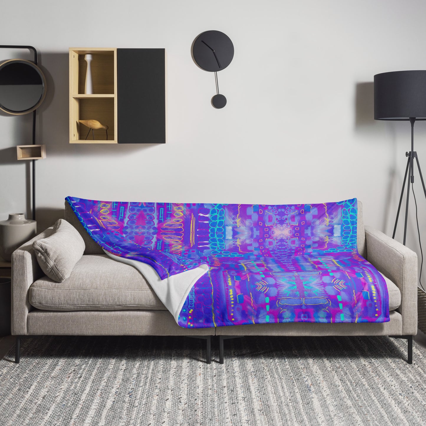City Nightscape Throw Blanket