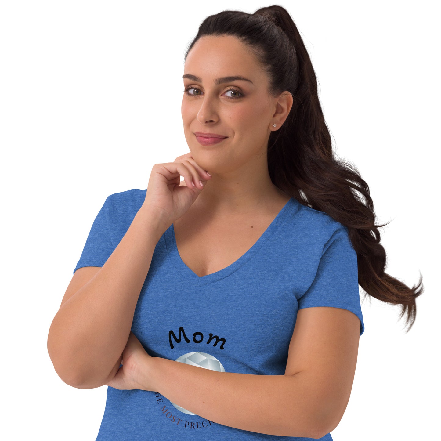 Mom is the most precious gem! Mother’s Day t-shirt Women’s recycled v-neck t-shirt