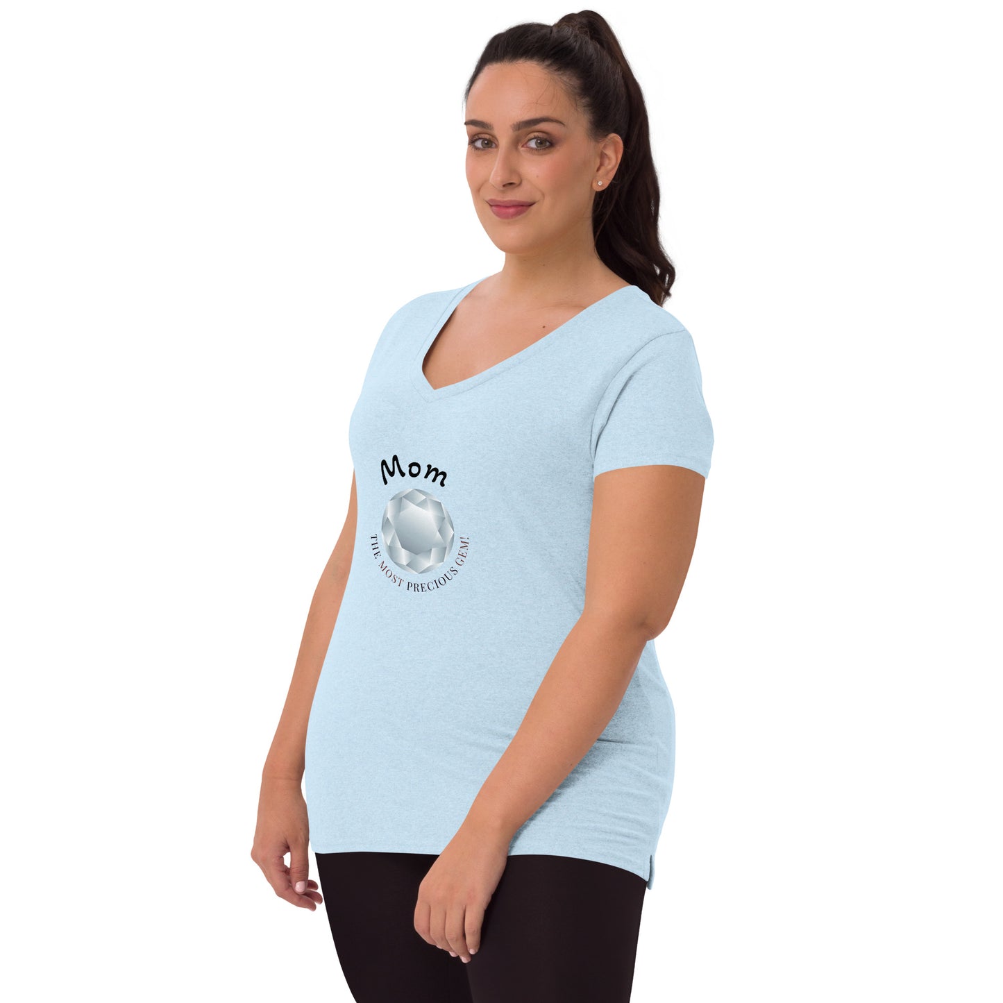 Mom is the most precious gem! Mother’s Day t-shirt Women’s recycled v-neck t-shirt
