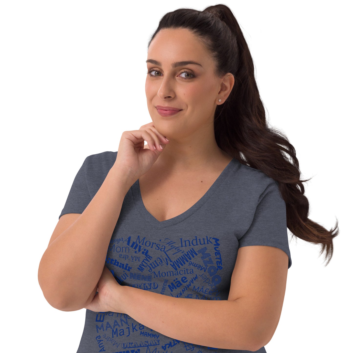 Women’s recycled v-neck t-shirt