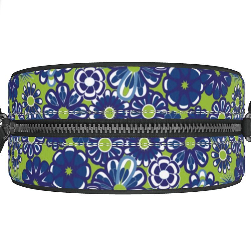 Feild of blue flowers with green