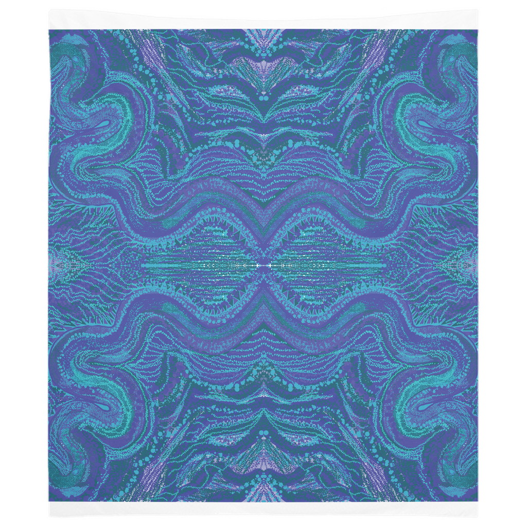 Meditation Tapestries- Blurple (Blue & Purple) Psychedelic