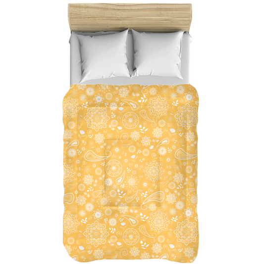 White Floral Comforters