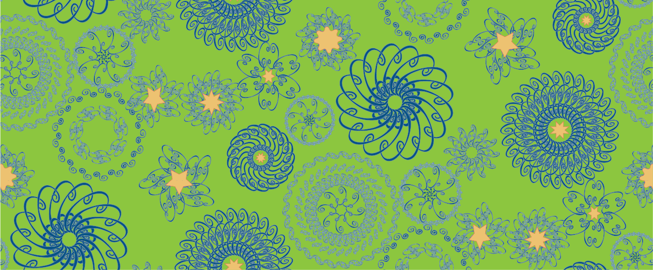 REPEAT Lime Blue Pendants Purchase Artwork Copyright