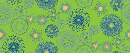 REPEAT Lime Blue Pendants Purchase Artwork Copyright