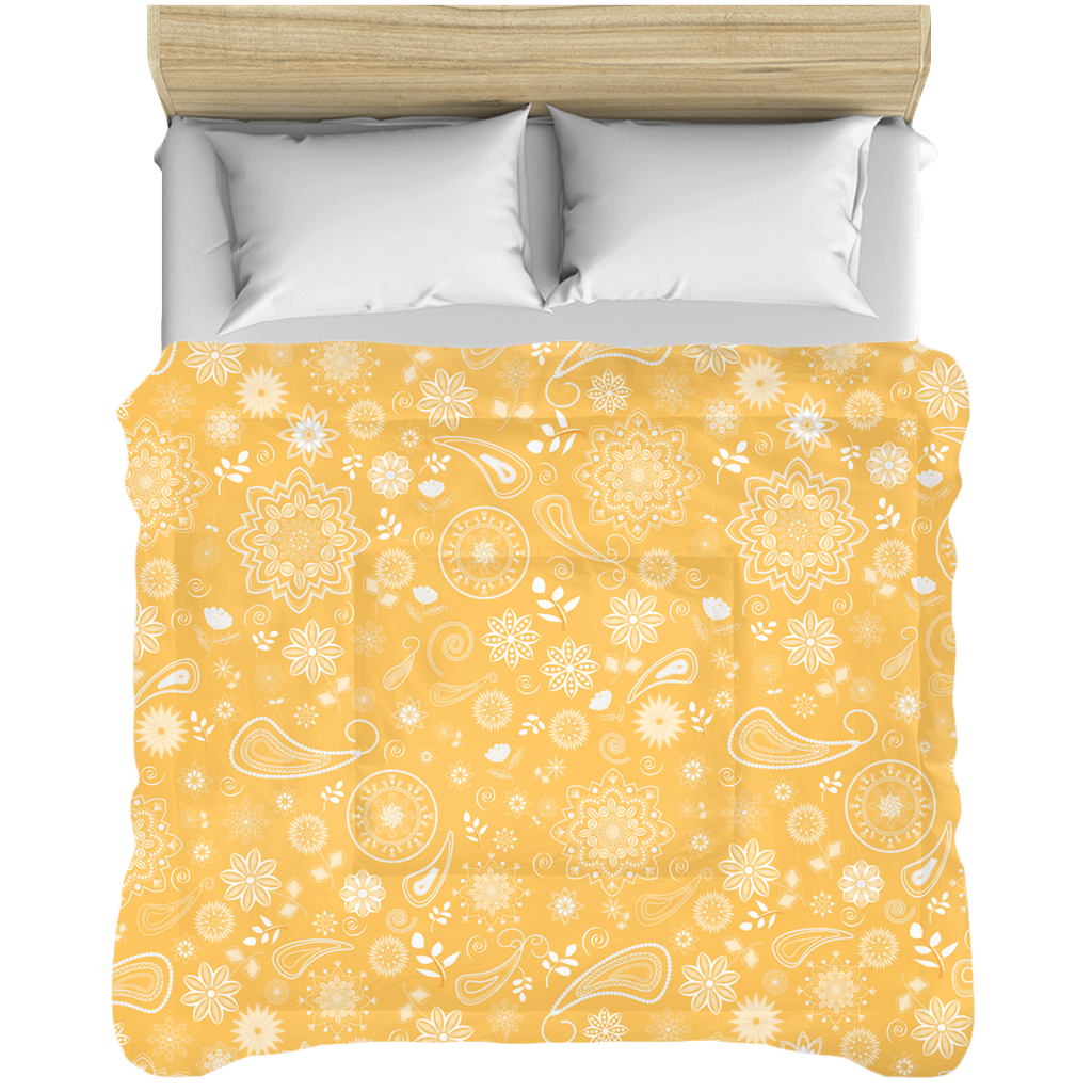 White Floral Comforters